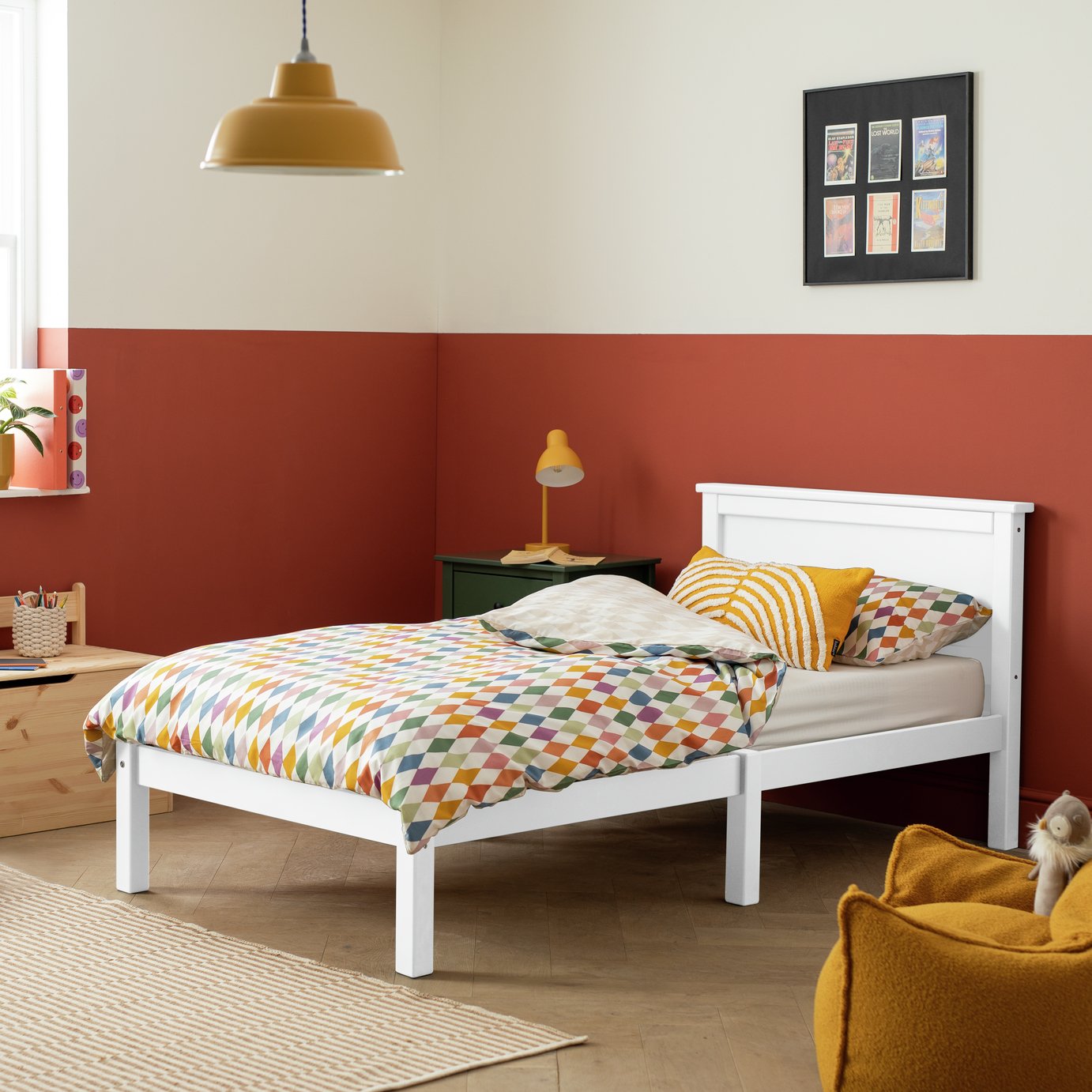 Habitat Brooklyn Single Bed Frame - White 