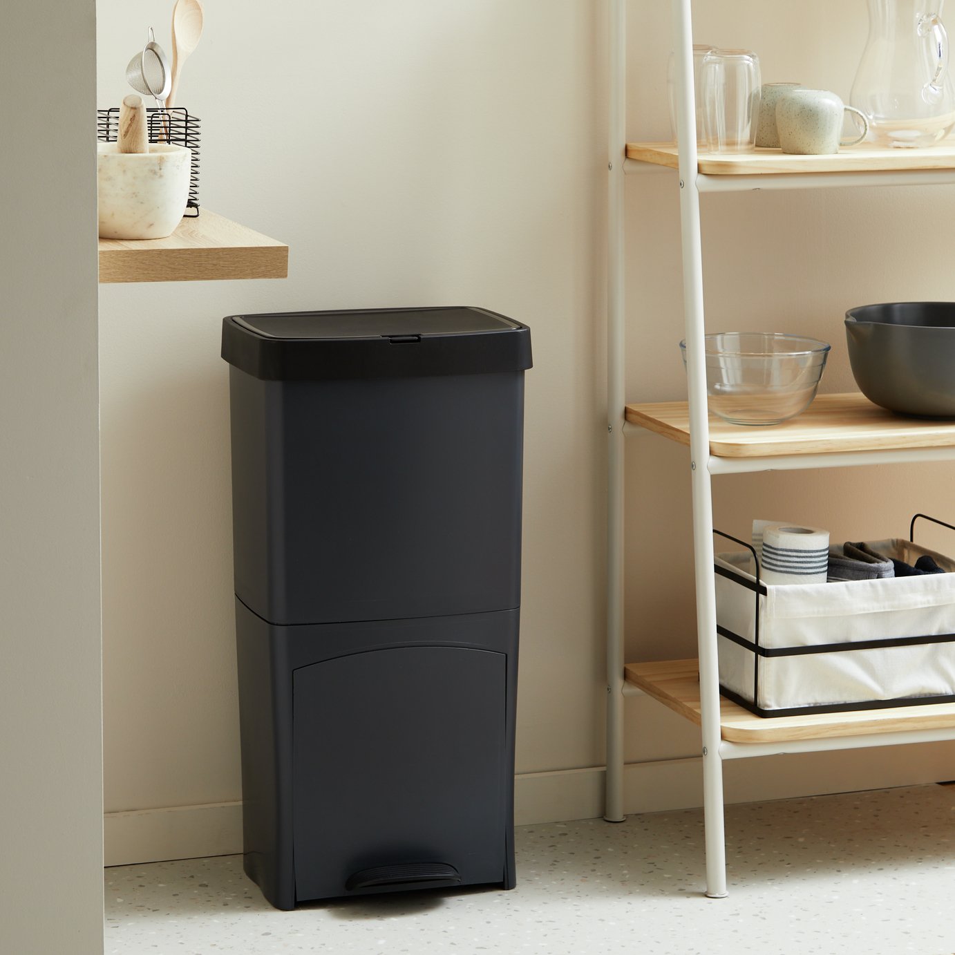 Argos Home 70 Litre Recycling Bin - Black