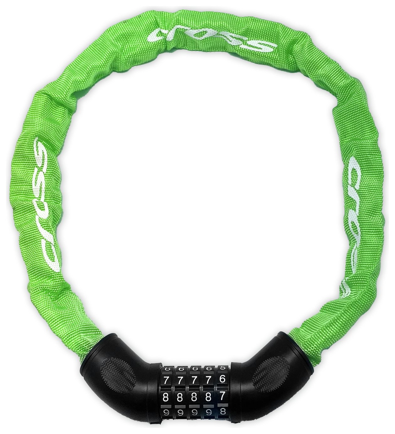 Cross Steel Kids Combination Bike Lock - Green