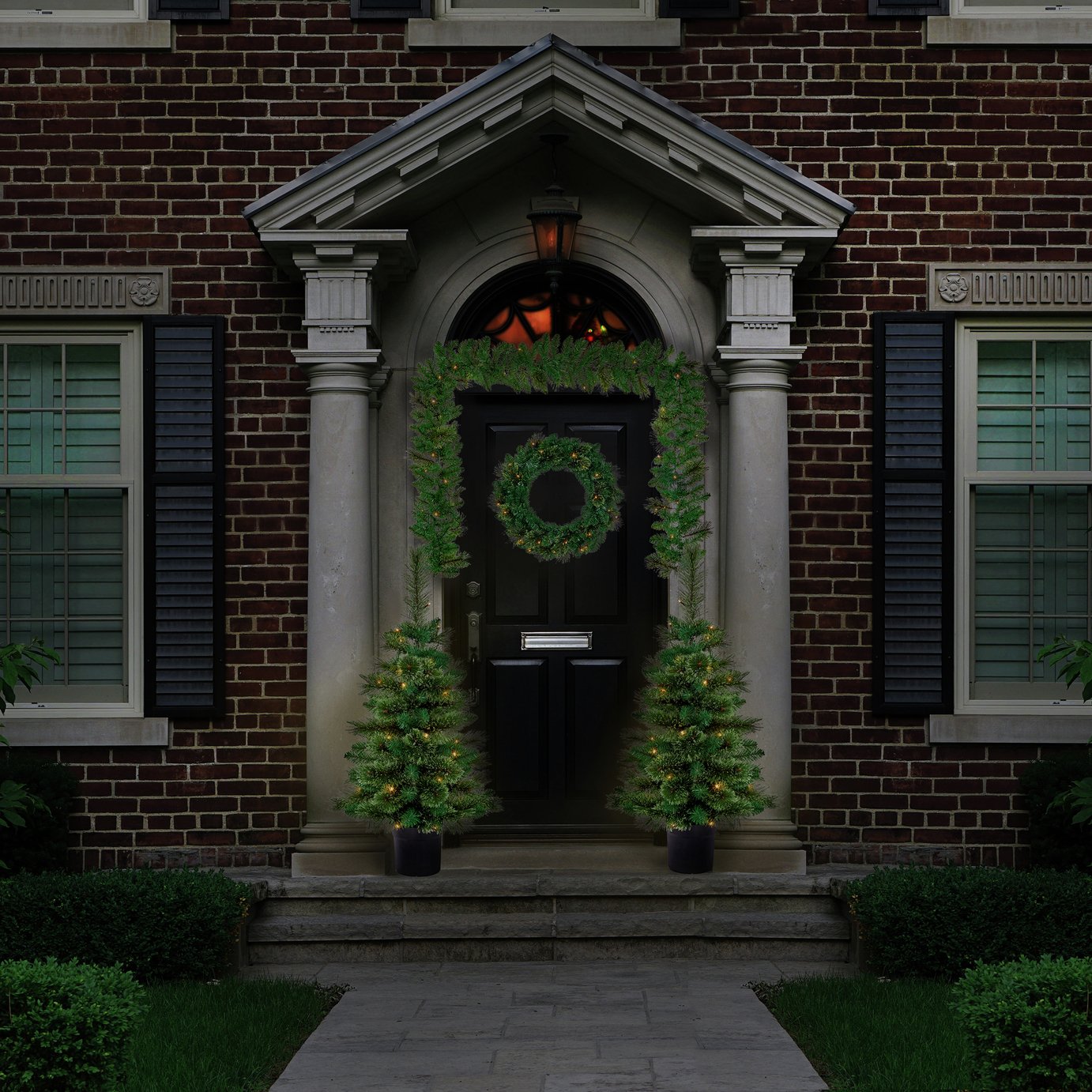 Premier Decorations Pre lit Christmas Door Decorations