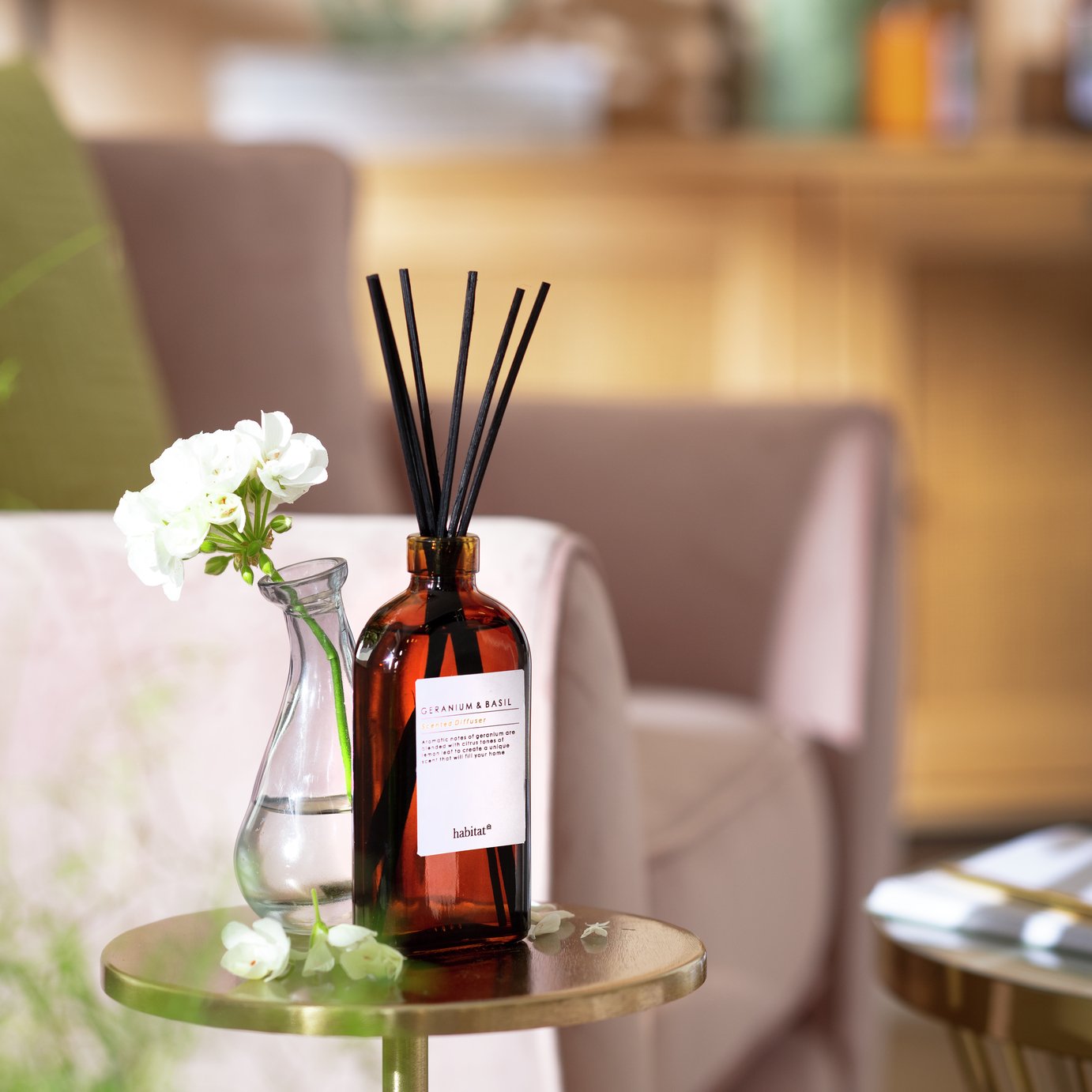 Habitat 150ml Reed Diffuser - Geranium & Basil