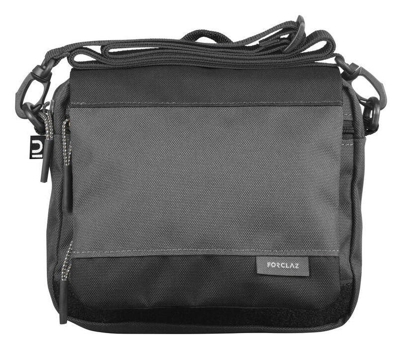 Decathlon Lightweight Multi Pocket Shoulder Bag - Black