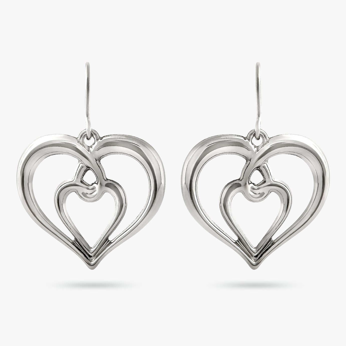 Heart Hoop Earrings Argos Earrings Sterling Silver Sterling Silver