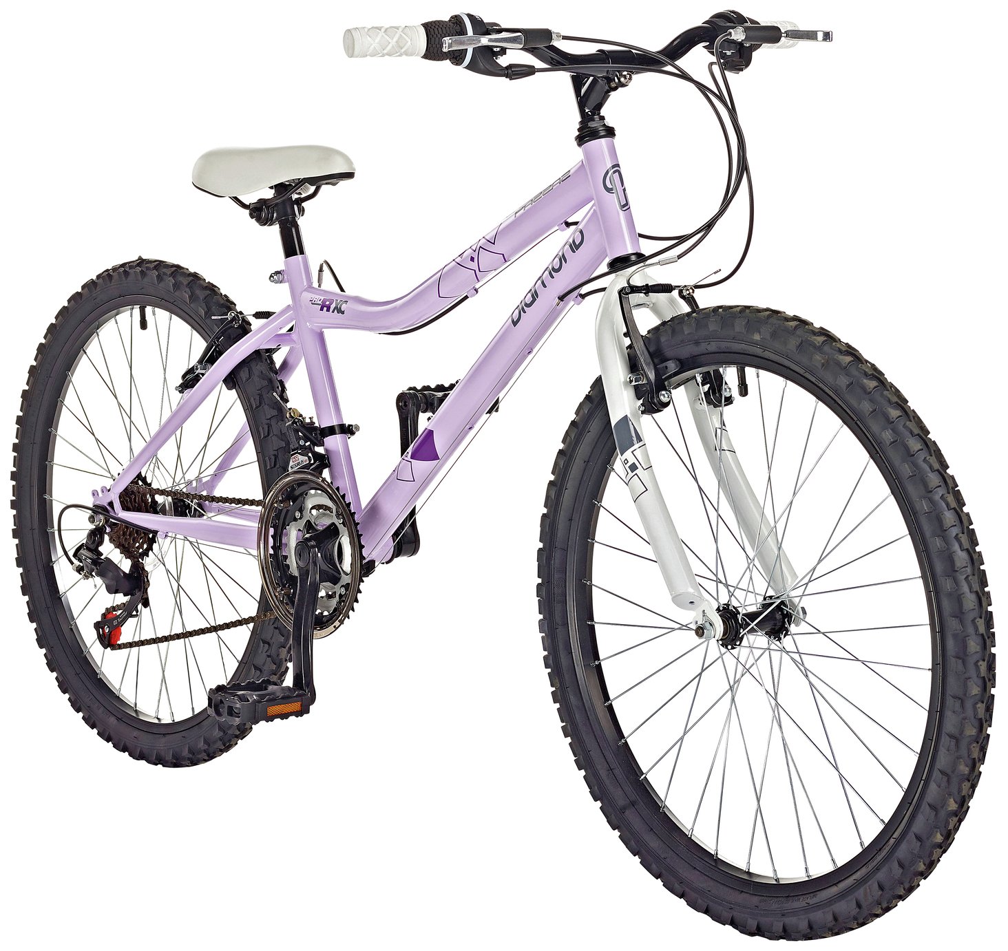 Pazzaz 24 inch Wheel Size Girls Mountain Bike - Purple