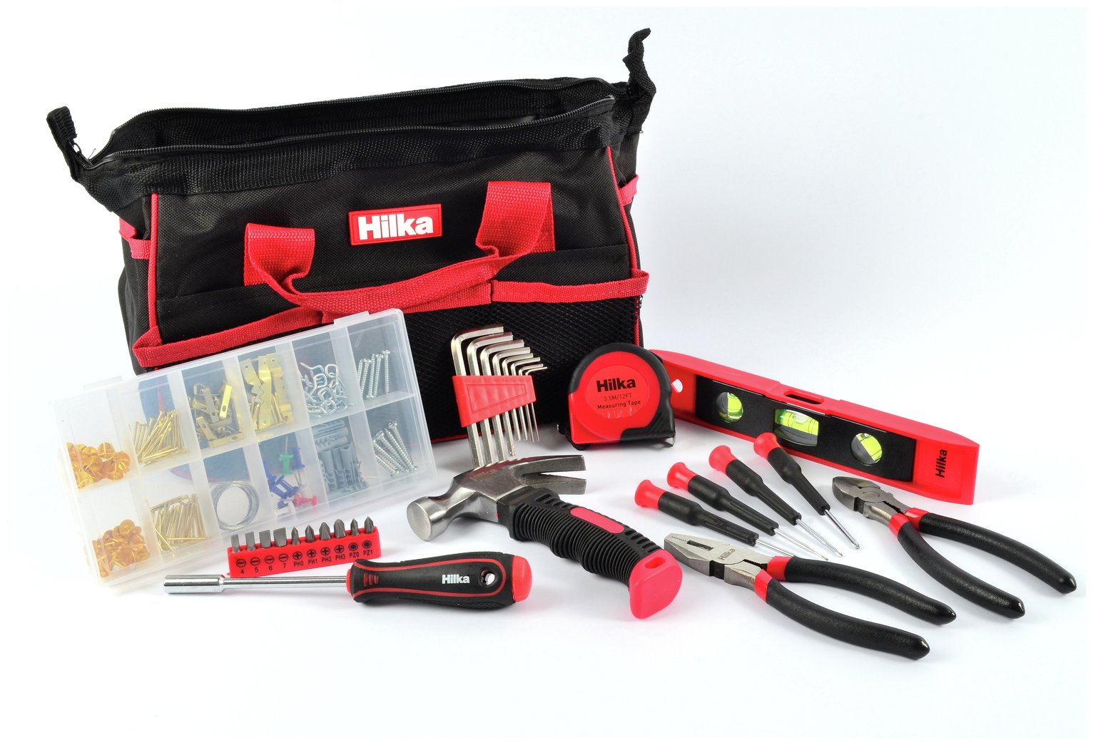 Hilka 30 Pieces Home Tool Kit With Bag 