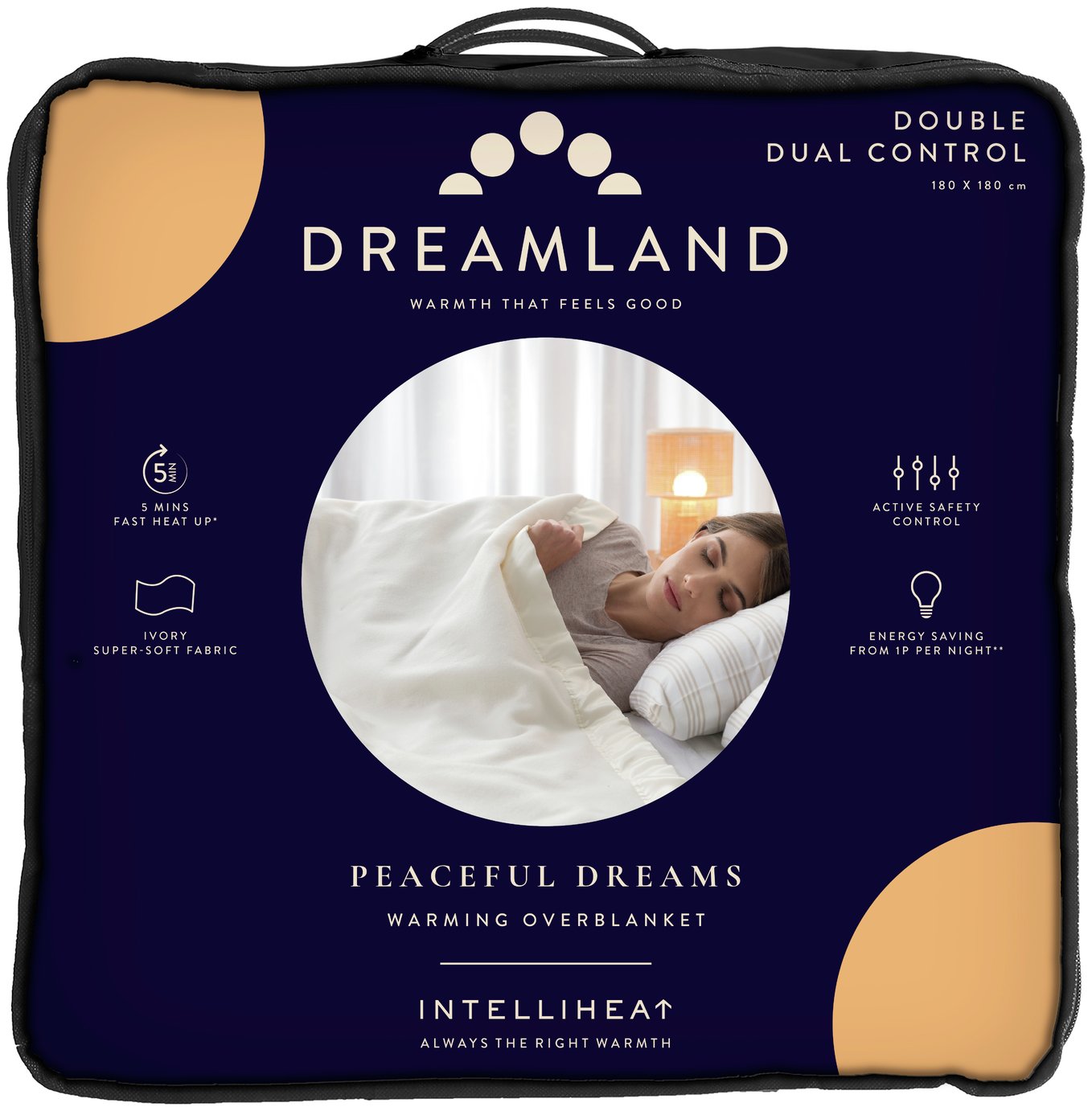 Dreamland Electric Overblanket Dual Control-Double 