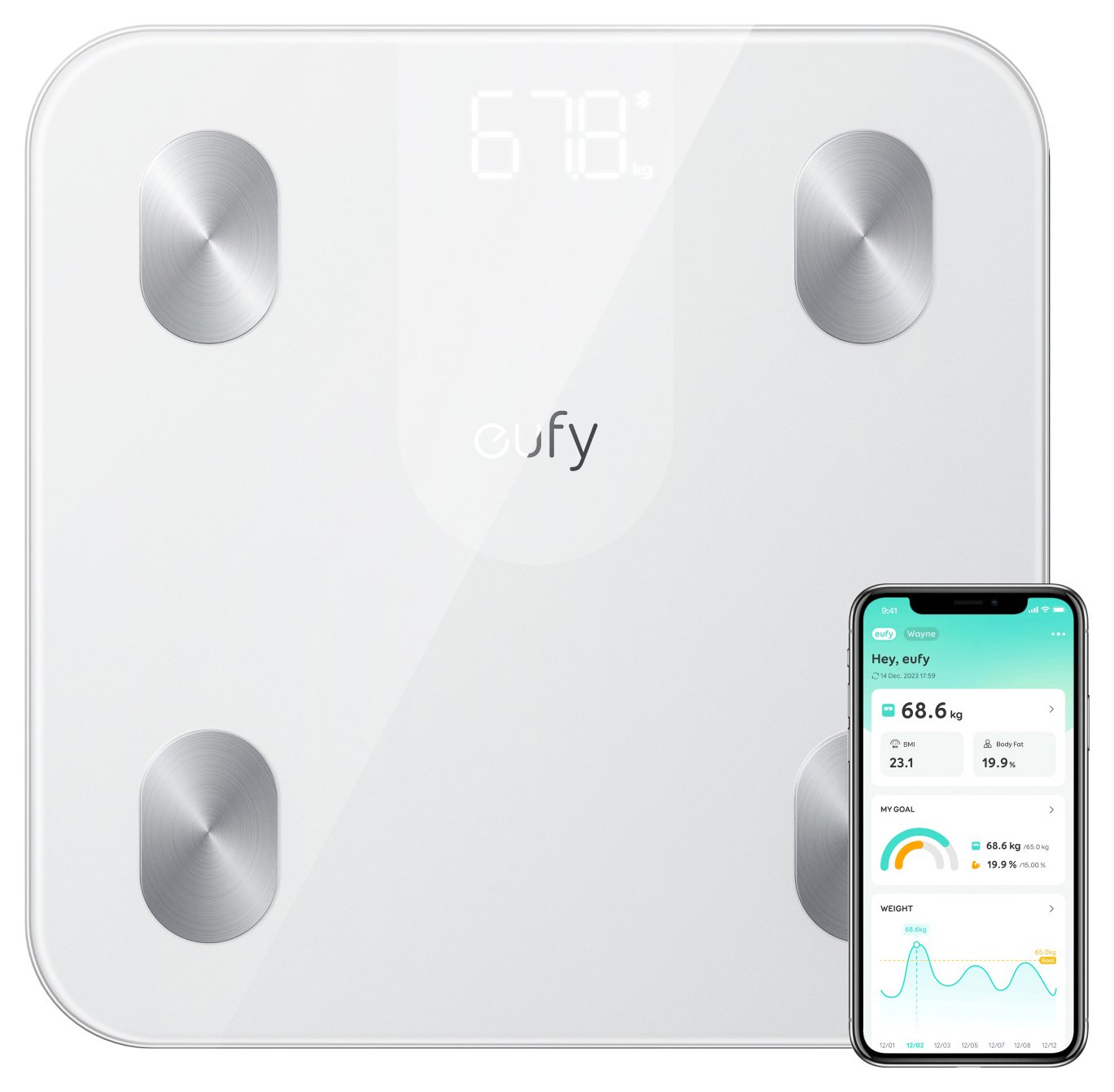 Eufy Smart Electronic Scale C2 - White