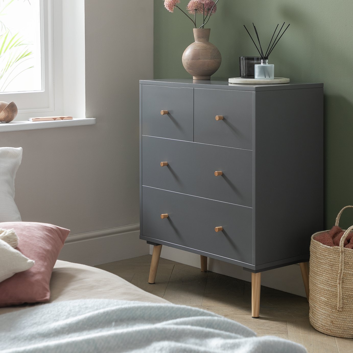 Habitat Otto 4 Drawer Chest - Grey