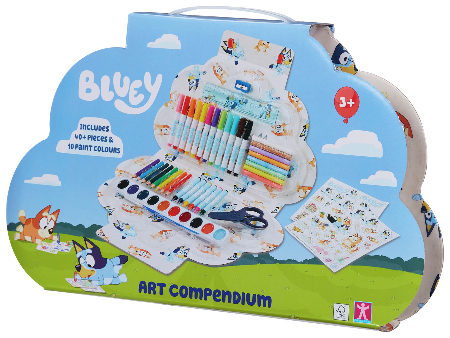 Bluey Art Compendium 50 Piece Activity And Craft Set 