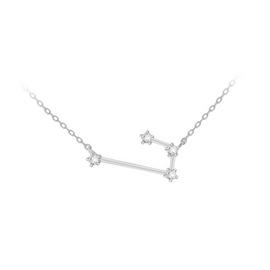 Sterling Silver Cubic Zirconia Star Sign - Aries