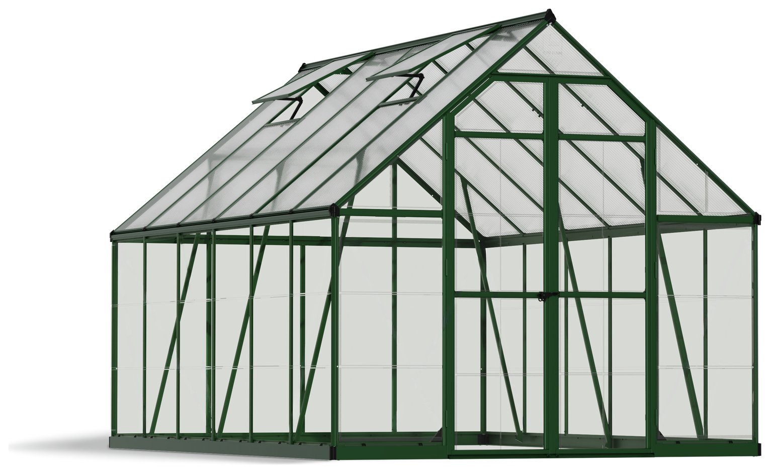 Palram Canopia Balance Green Greenhouse - 8 x 12ft