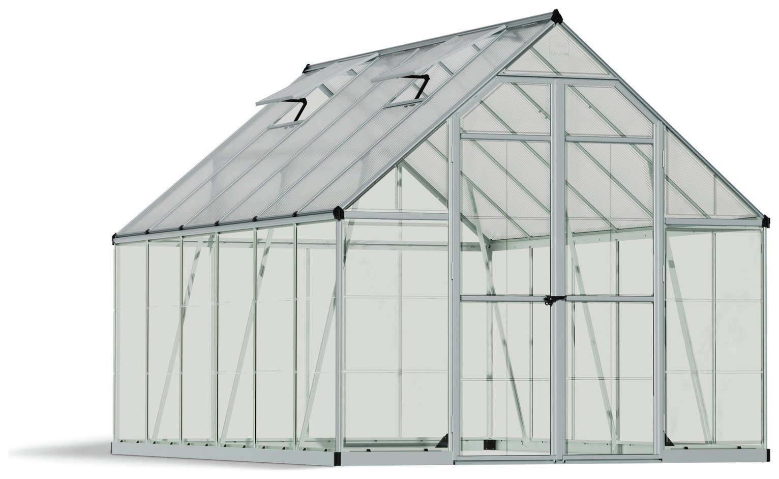 Palram Canopia Balance Silver Greenhouse - 8 x 12ft