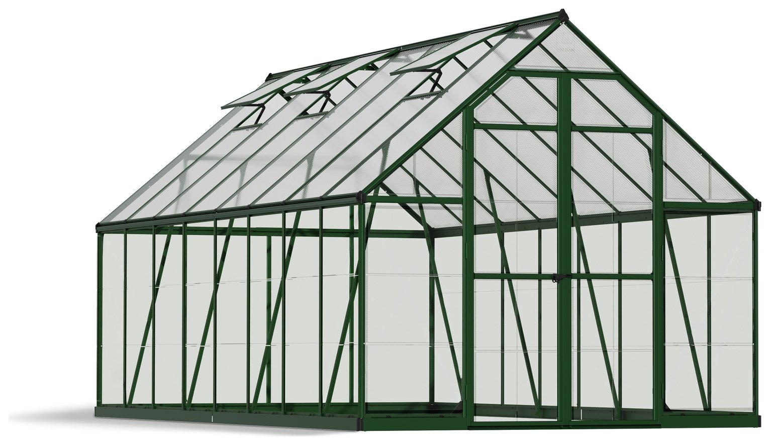 Palram Canopia Balance Green Greenhouse - 8 x 16ft