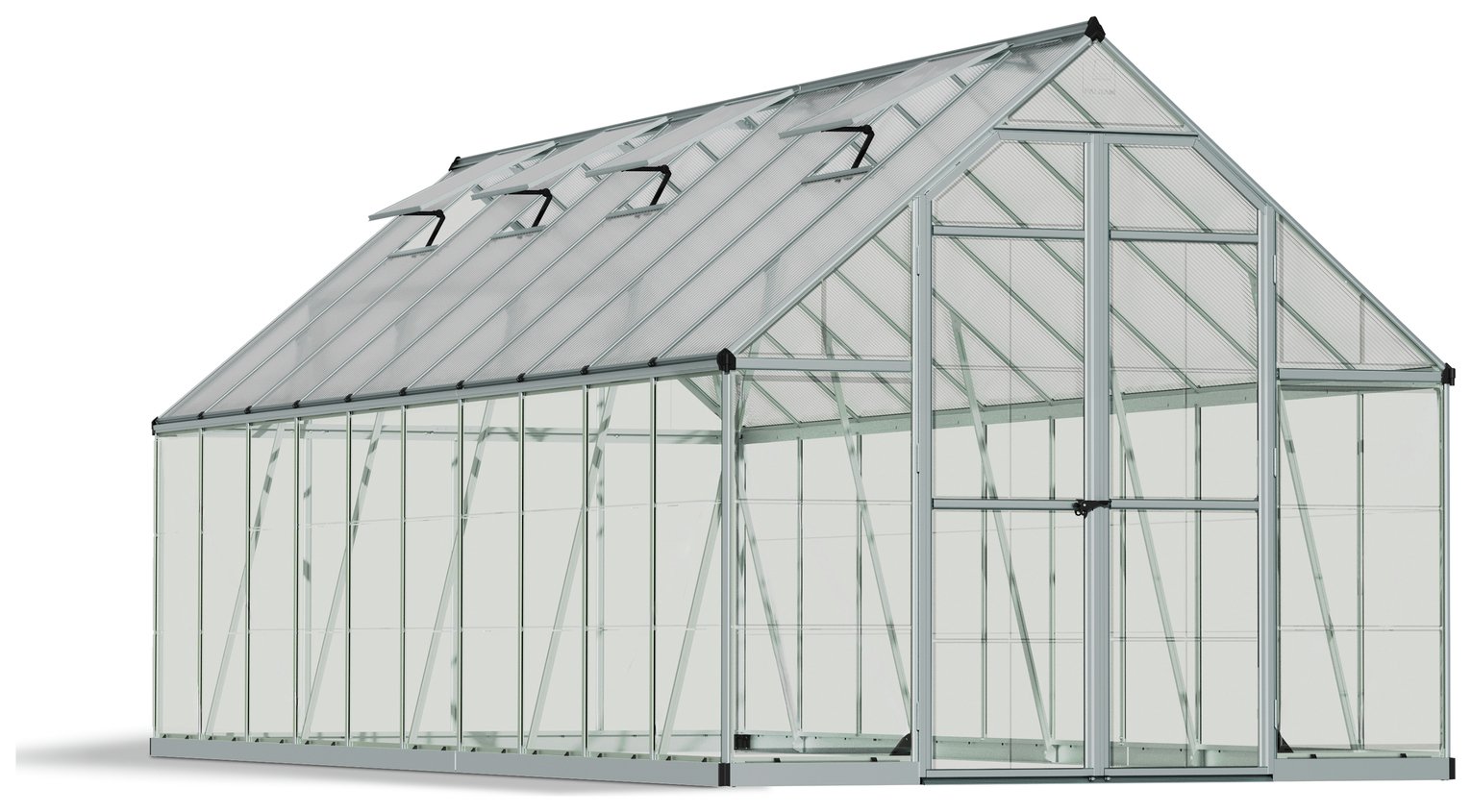 Palram Canopia Balance Extended Silver Greenhouse - 8 x 20ft