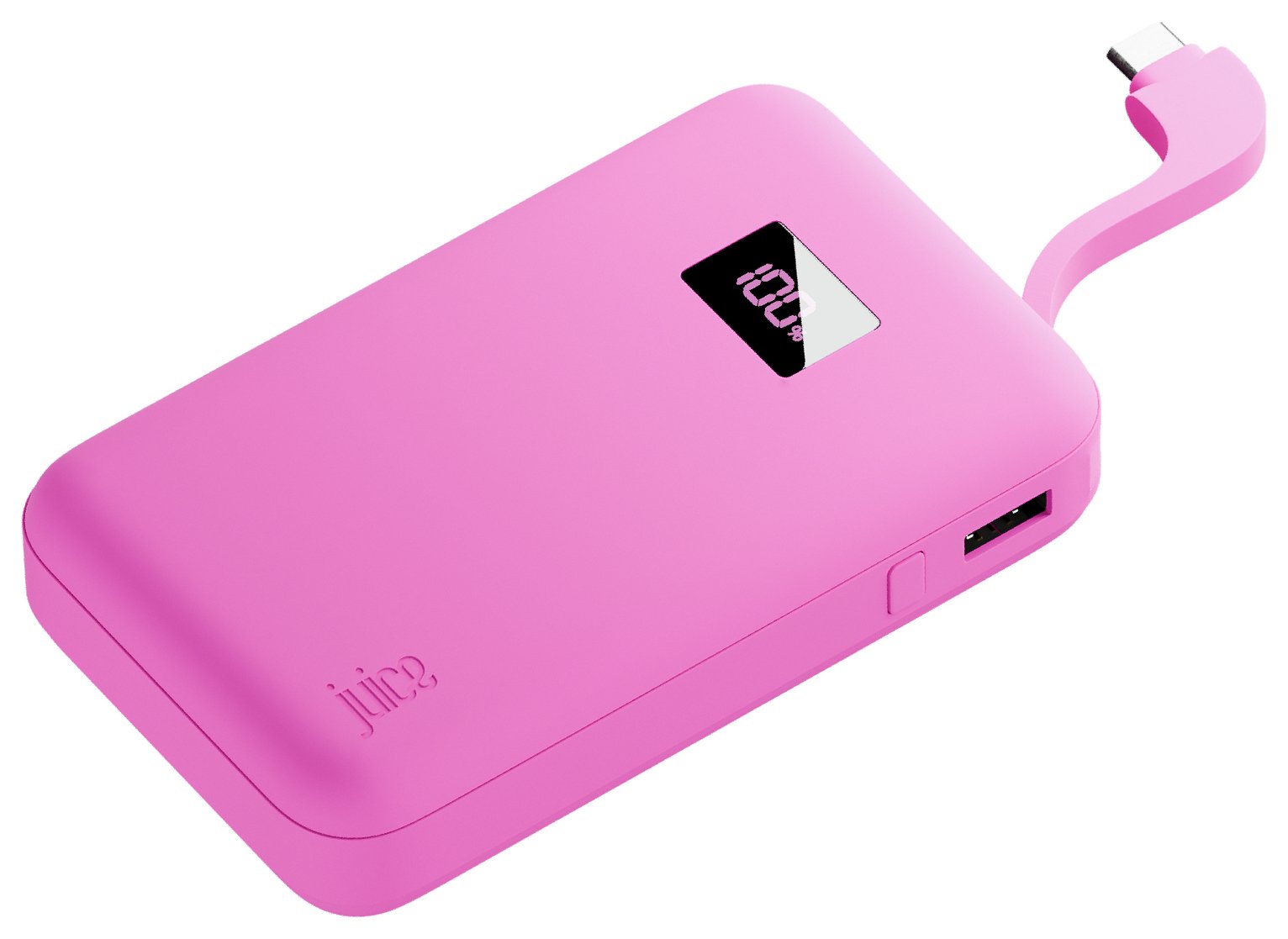 Juice 10000mAh Integrated 2 Portable Power Bank - Pink