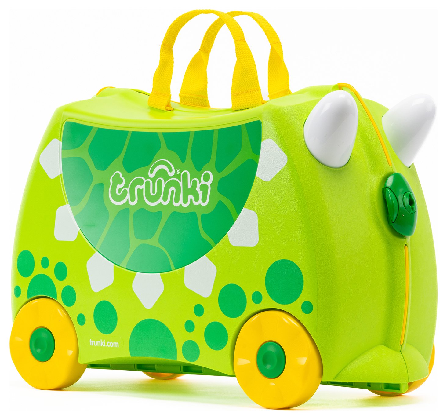 Trunki Dudley Dinosaur 4 Wheel Hard Kids Ride-On Suitcase