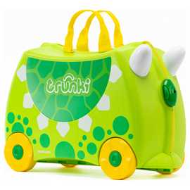Trunki Dudley Dinosaur 4 Wheel Hard Kids Ride-On Suitcase