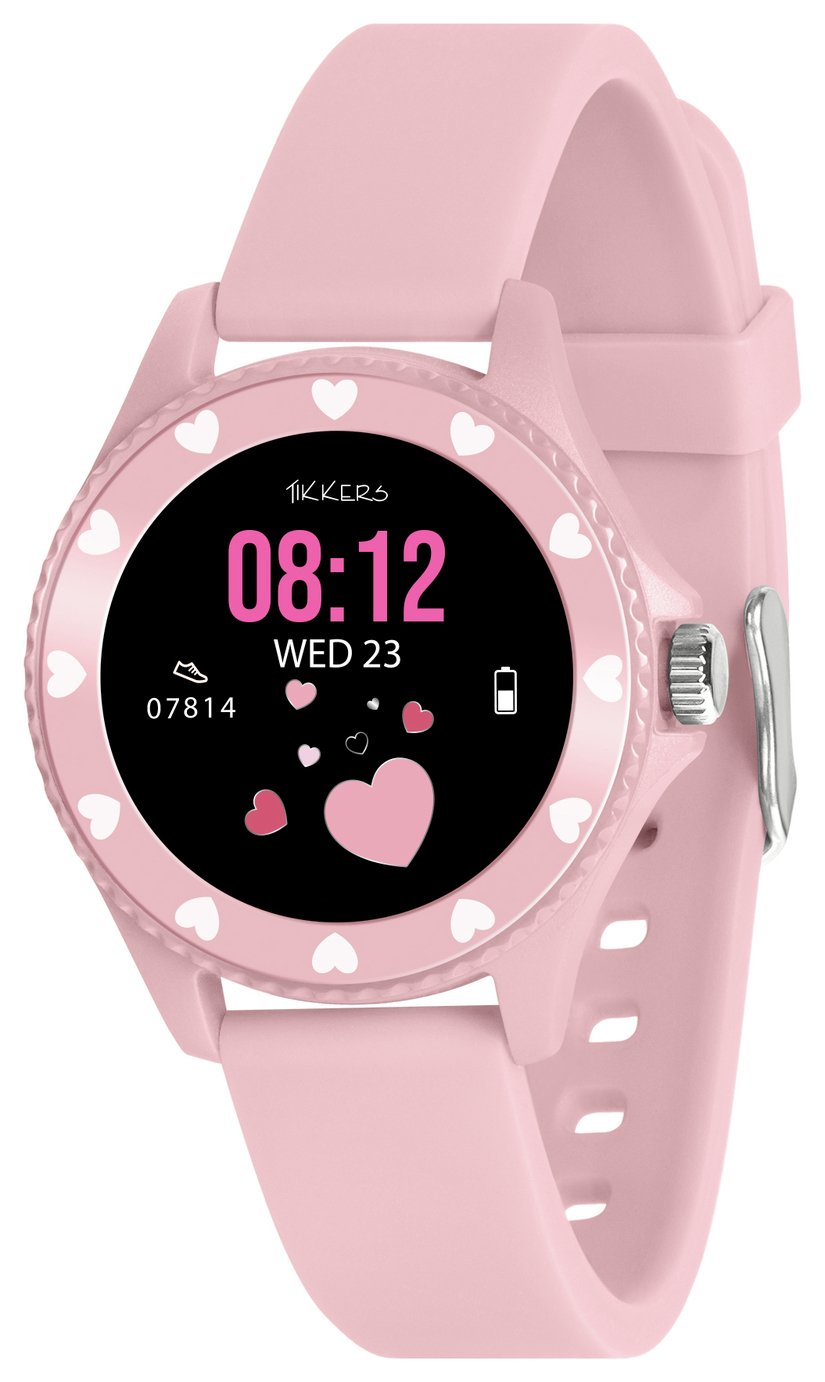 Tikkers Kids Series 34 Pink Silicone Strap Smart Watch