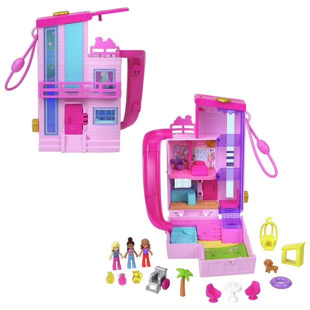 Buy Polly Pocket Barbie Dreamhouse Compact Playset Dolls Argos