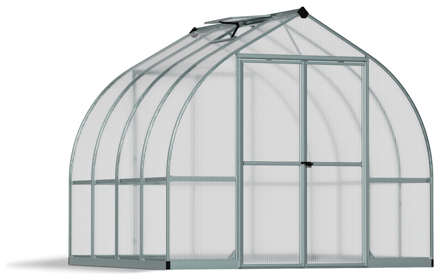 Palram Canopia Bella Silver Greenhouse - 8 x 8ft