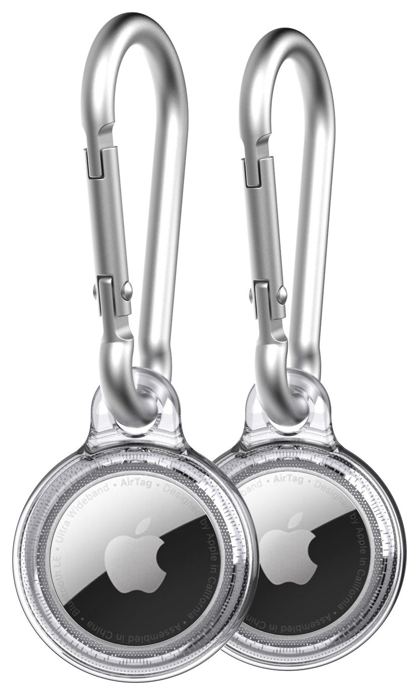 Tech21 Evo Clear Case for Apple AirTag - 2 Pack