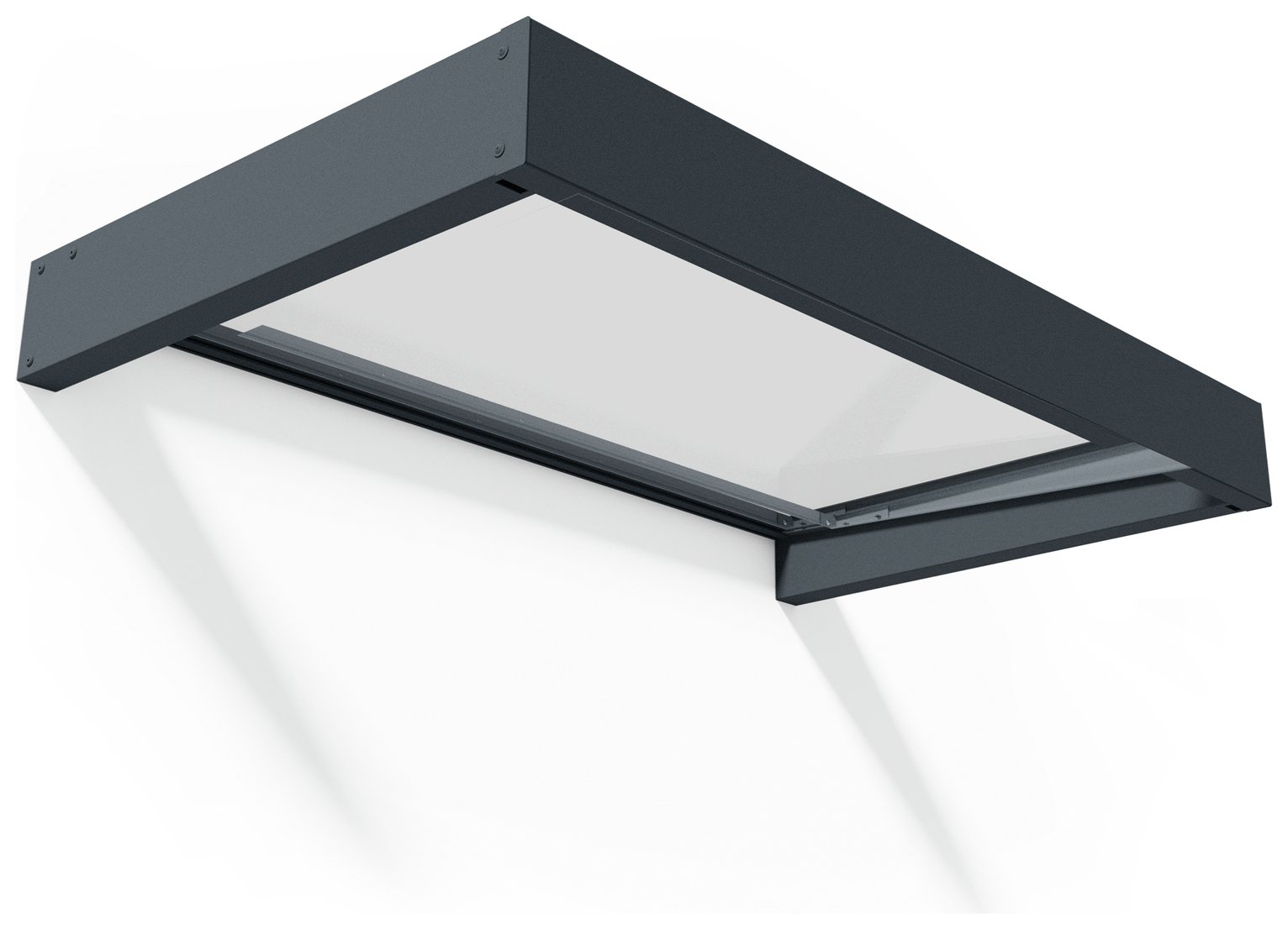 Palram Canopia 1600mm Sophia Door Awning - Grey Clear