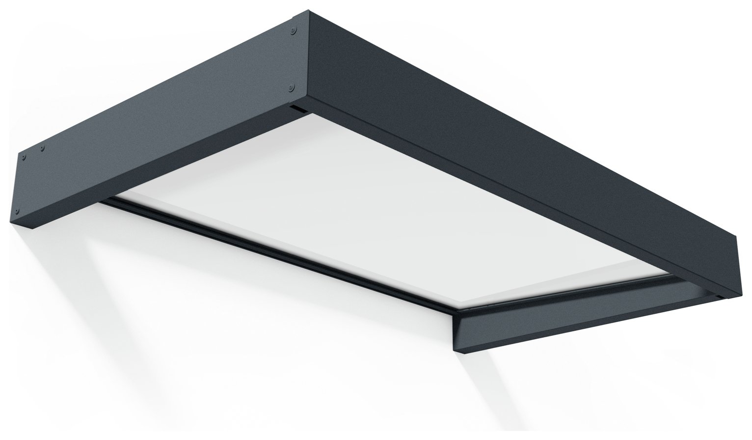 Palram Canopia 1600mm Sophia Door Awning Grey White Opal