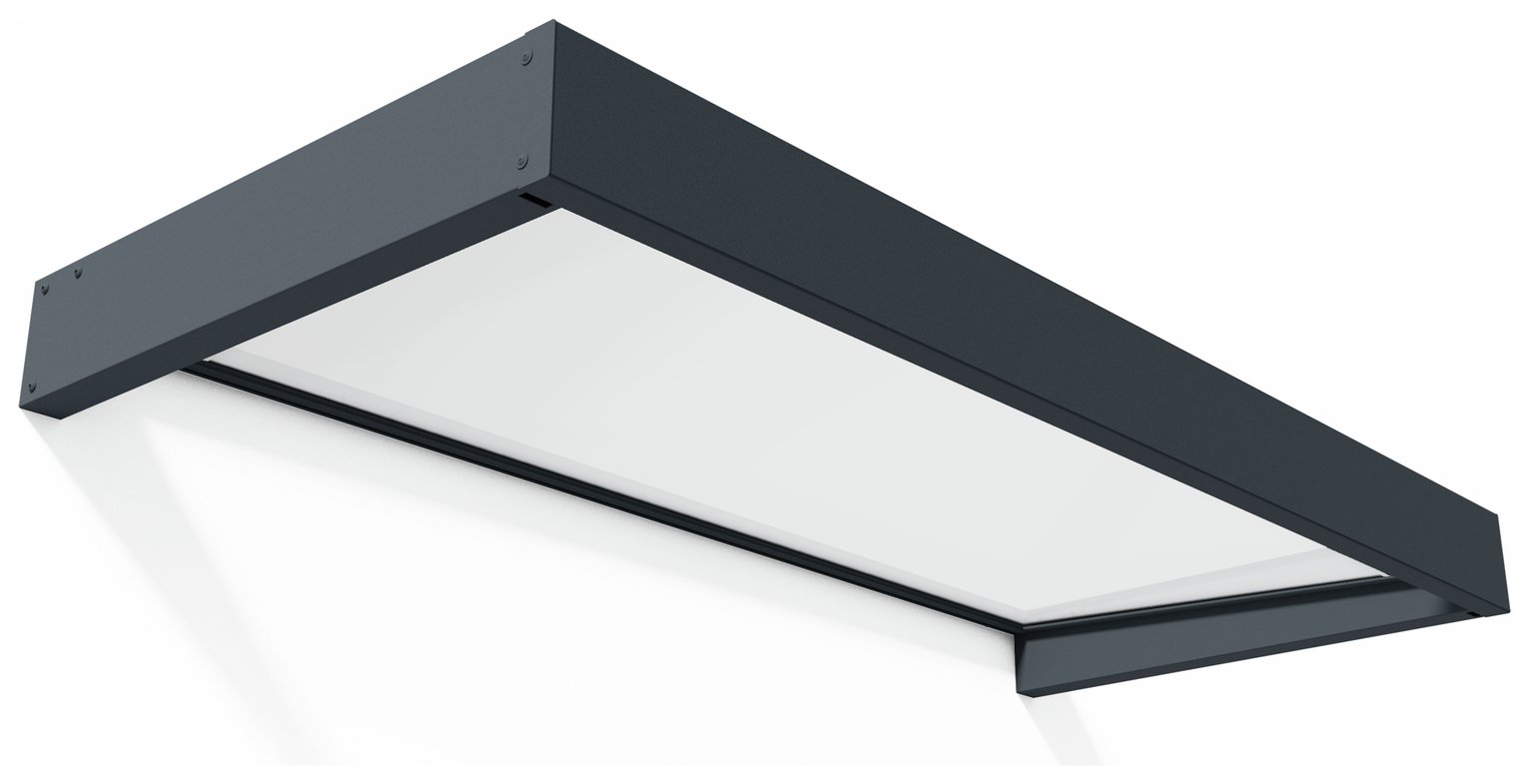 Palram Canopia 2150mm Sophia Door Awning Grey - White Opal