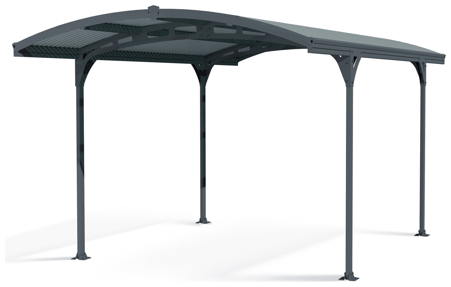 Palram Canopia 5000mm Carport Atlas - Grey Solar Grey