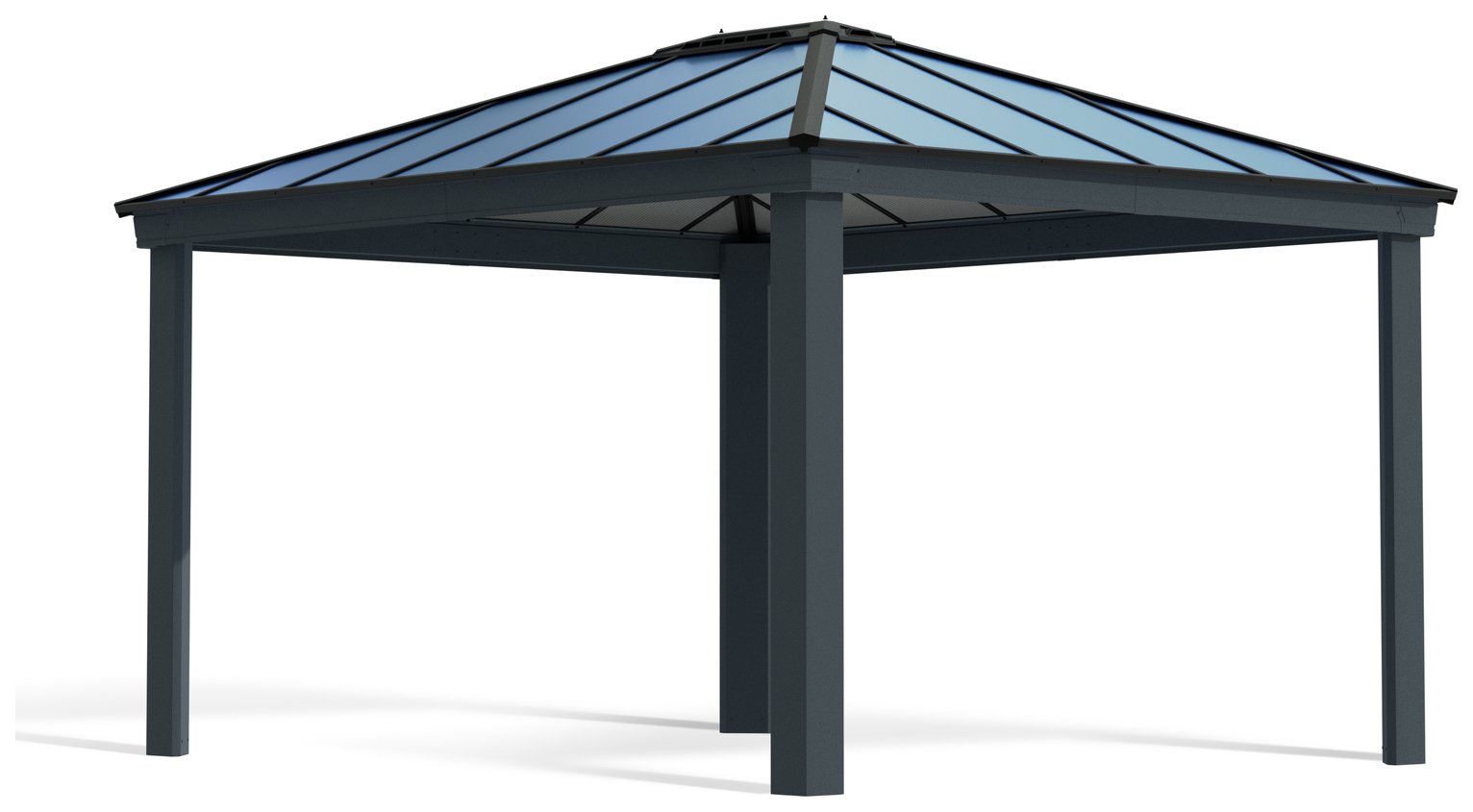Palram Canopia Dallas Grey Garden Gazebo 12 x 14ft