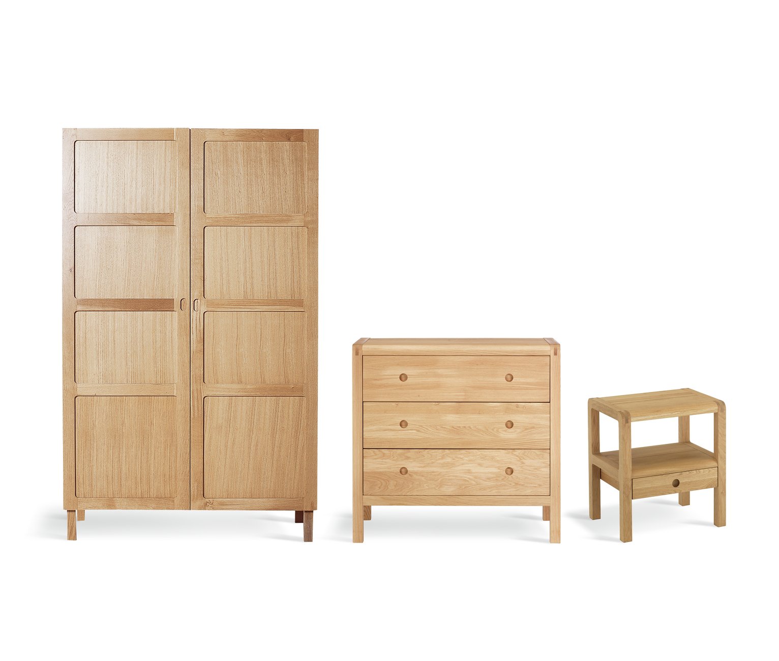 Habitat Radius 3 Piece Furniture Set - Oak