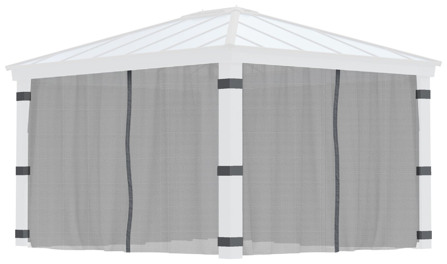 Palram Canopia Dallas 4 Piece Gazebo Netting Set 12 x 14ft