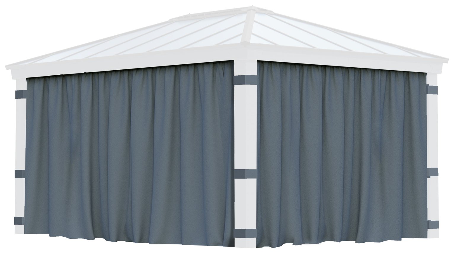 Palram Canopia Dallas 4 Piece Gazebo Curtain Set 12 x 16ft