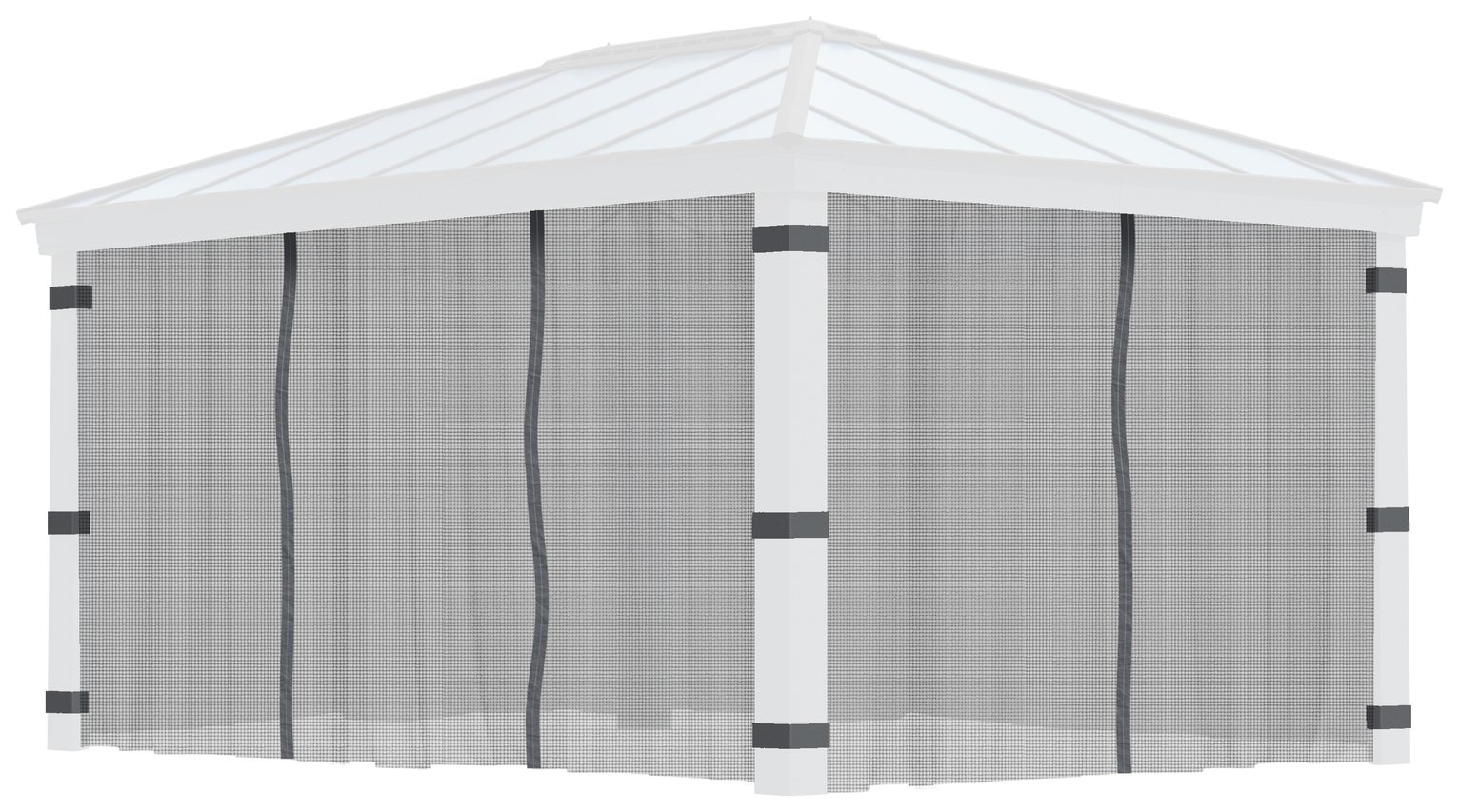 Palram Canopia Dallas 4 Piece Gazebo Netting Set 12 x 16ft