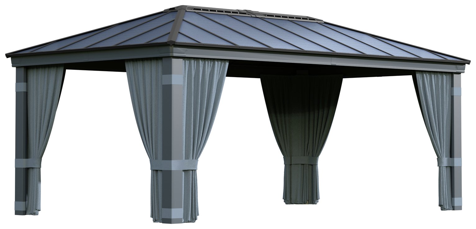 Palram Canopia Dallas 4 Piece Gazebo Curtain Set 12 x 20ft