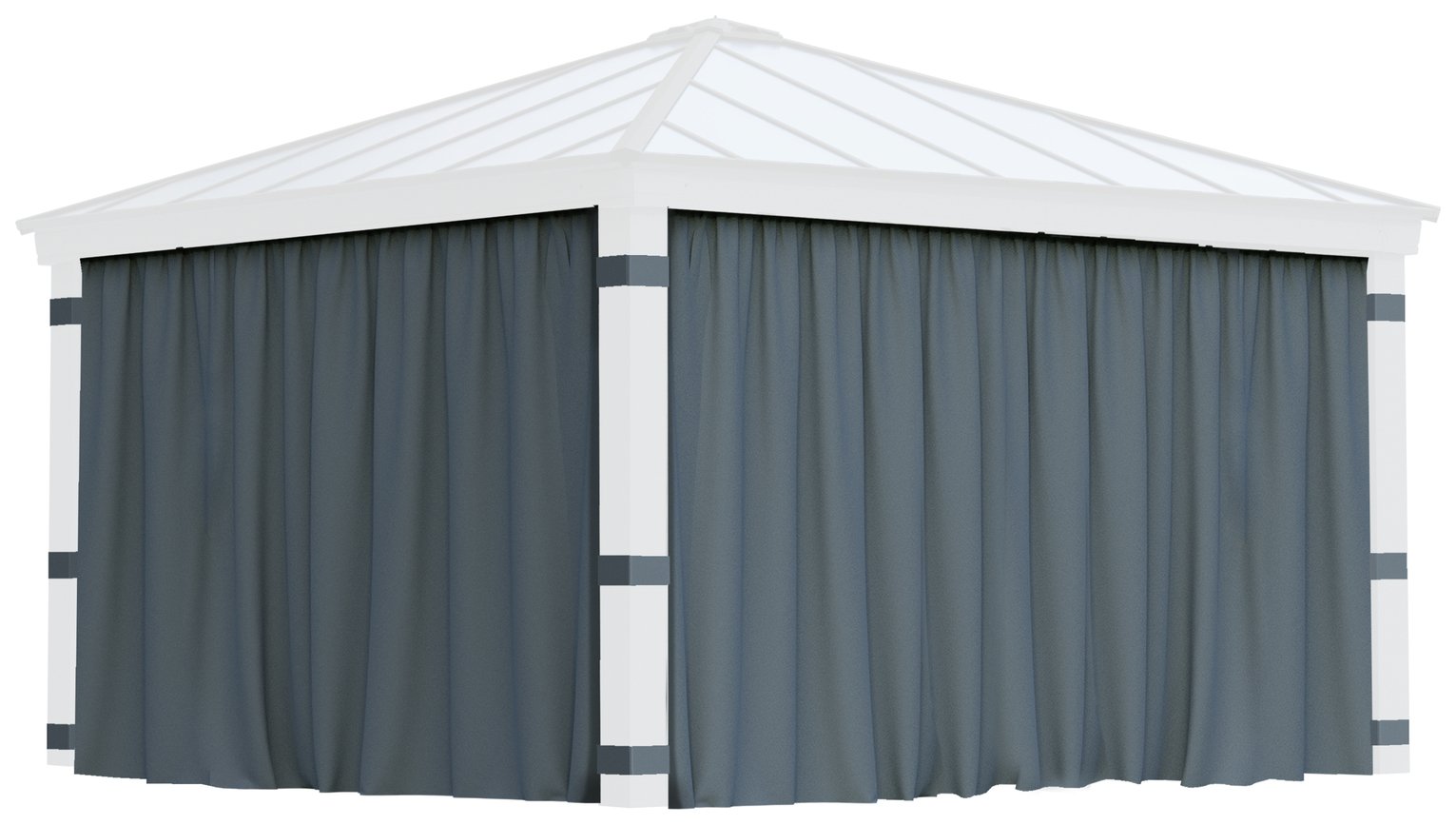 Palram Canopia Dallas 4 Piece Gazebo Curtain Set 14 x 14ft