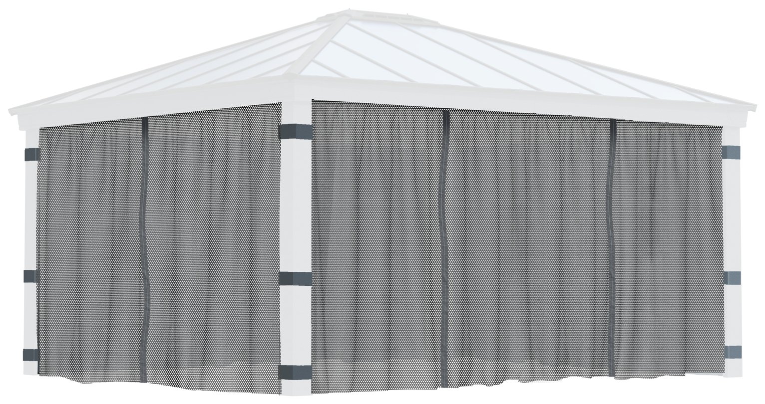Palram Canopia Dallas 4 Piece Gazebo Netting Set 14 x 16ft