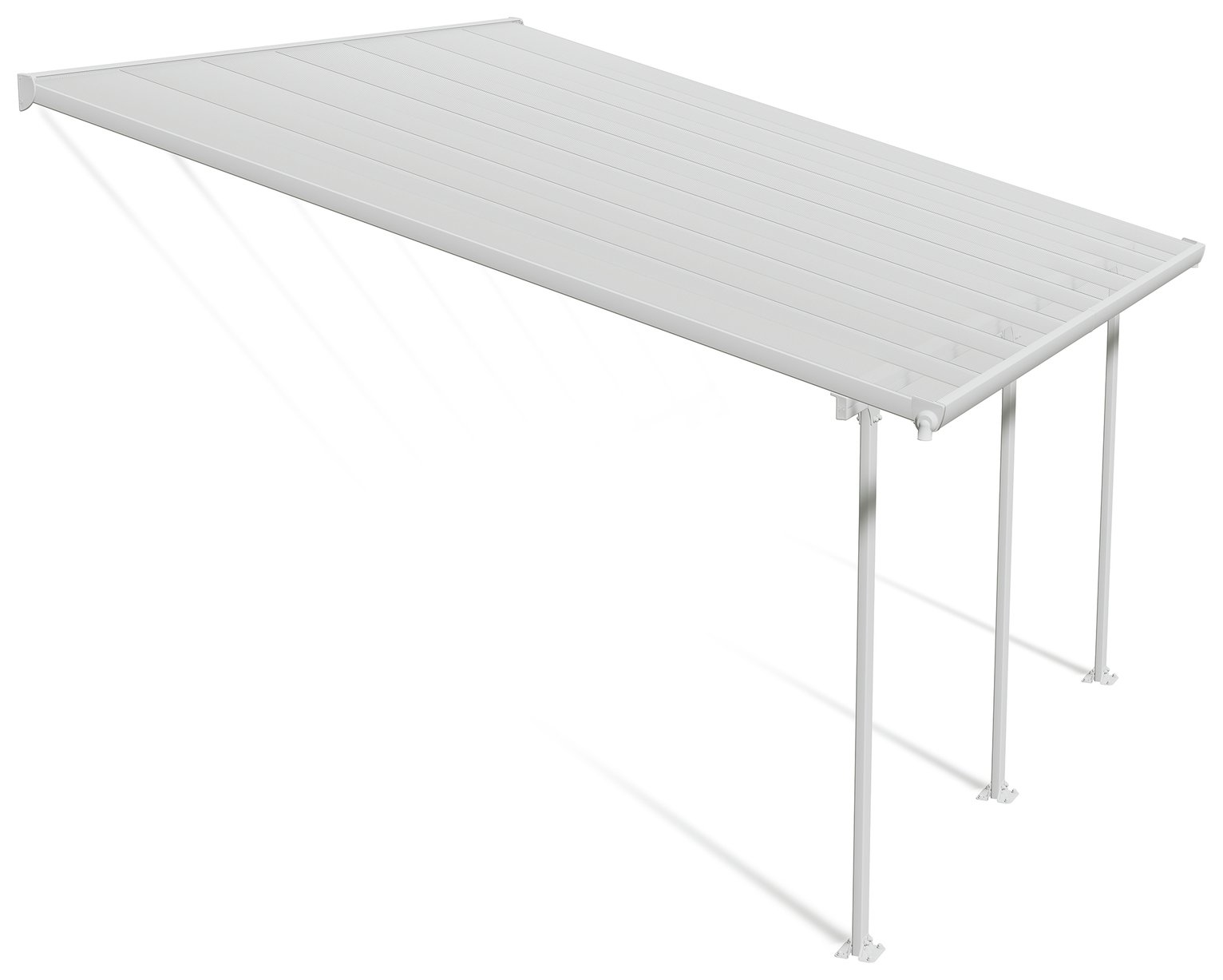 Palram Canopia Feria 4 x 4.25m Patio Cover White Clear