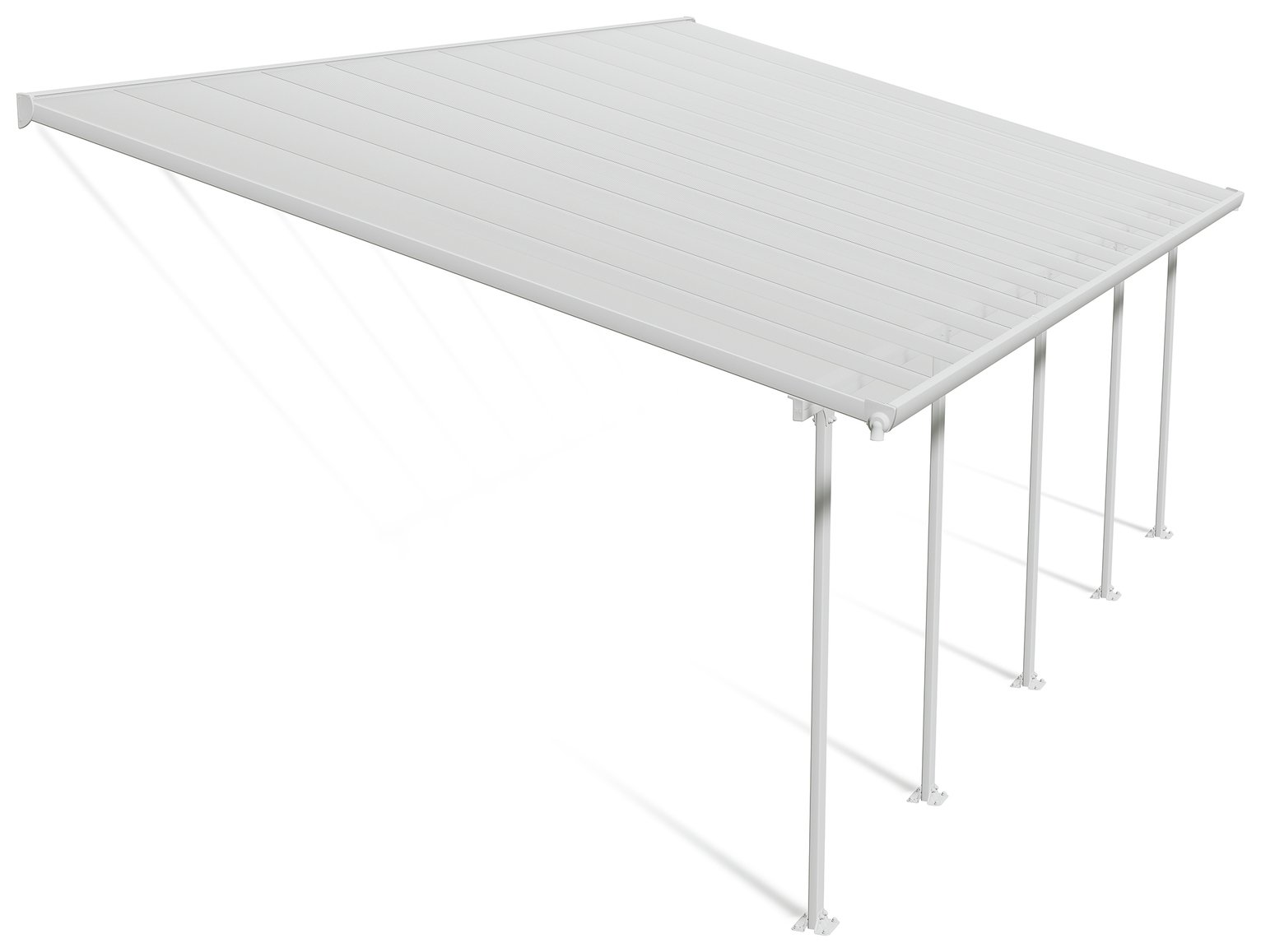 Palram Canopia Feria 4 x 7.87m Patio Cover White Clear
