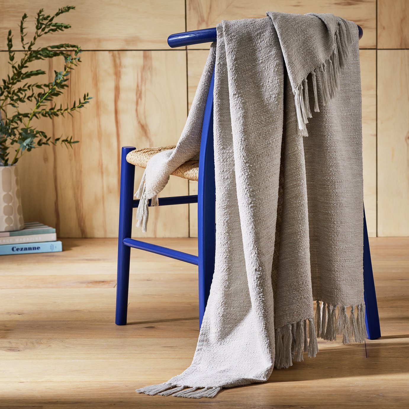 Habitat Recycled Woven Throw - 125x150cm