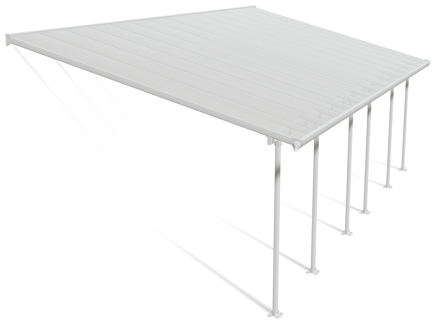 Palram Canopia Feria 4 x 8.5m Patio Cover White Clear