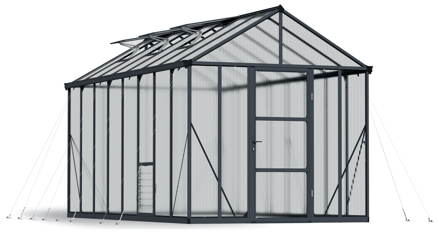 Palram Canopia Glory Grey Greenhouse - 8 x 16ft