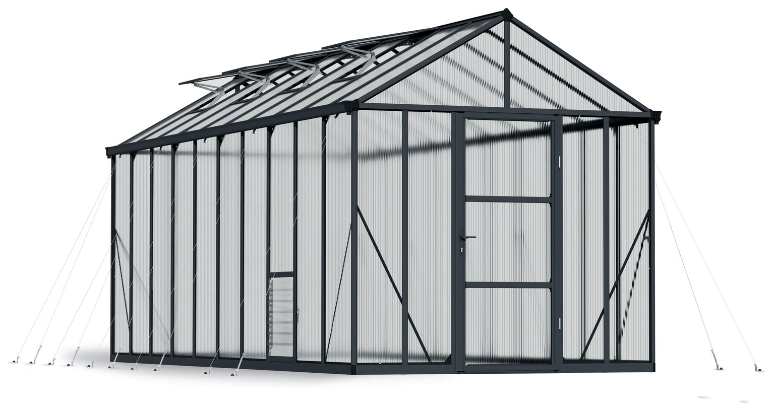 Palram Canopia Glory Grey Greenhouse - 8 x 20ft