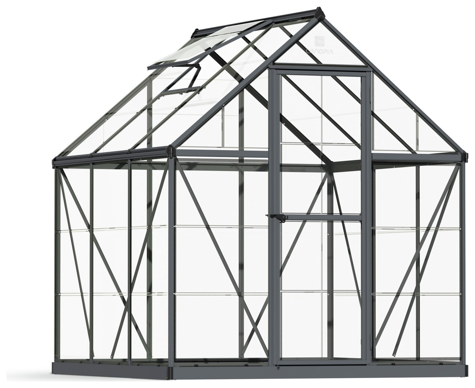 Palram Canopia Harmony Grey Greenhouse - 6 x 6ft