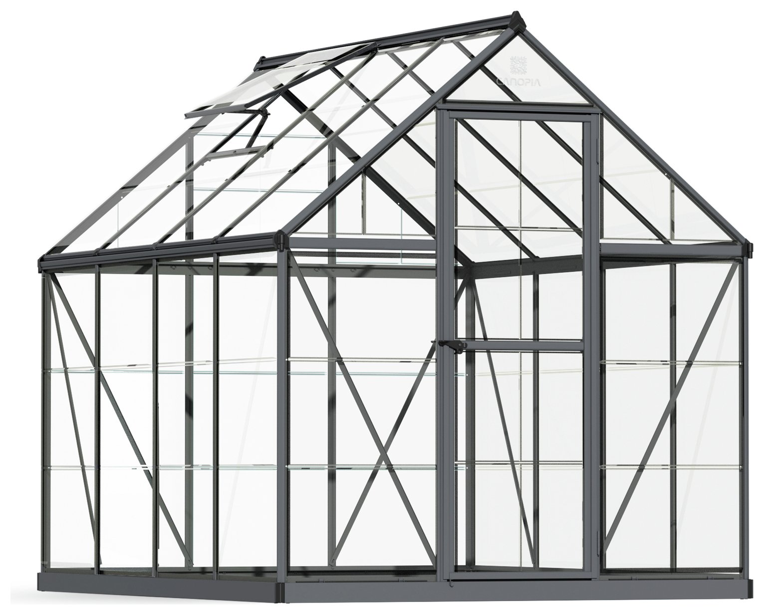 Palram Canopia Harmony Grey Greenhouse - 6 x 8ft