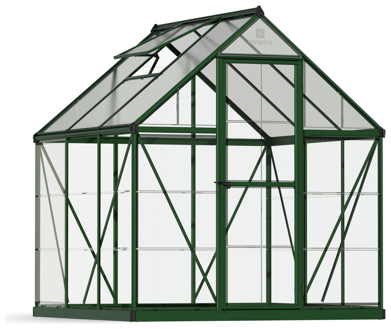 Palram Canopia Hybrid Green Greenhouse - 6 x 6ft