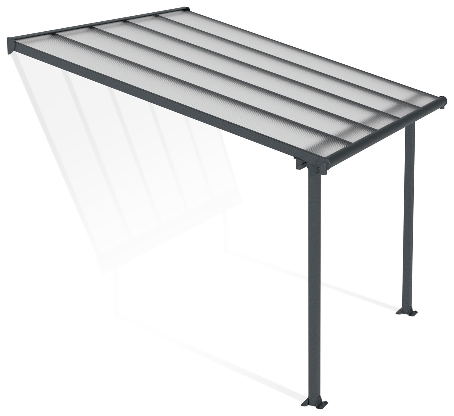 Palram Canopia Olympia 3 x 3.05m Patio Cover Grey Clear