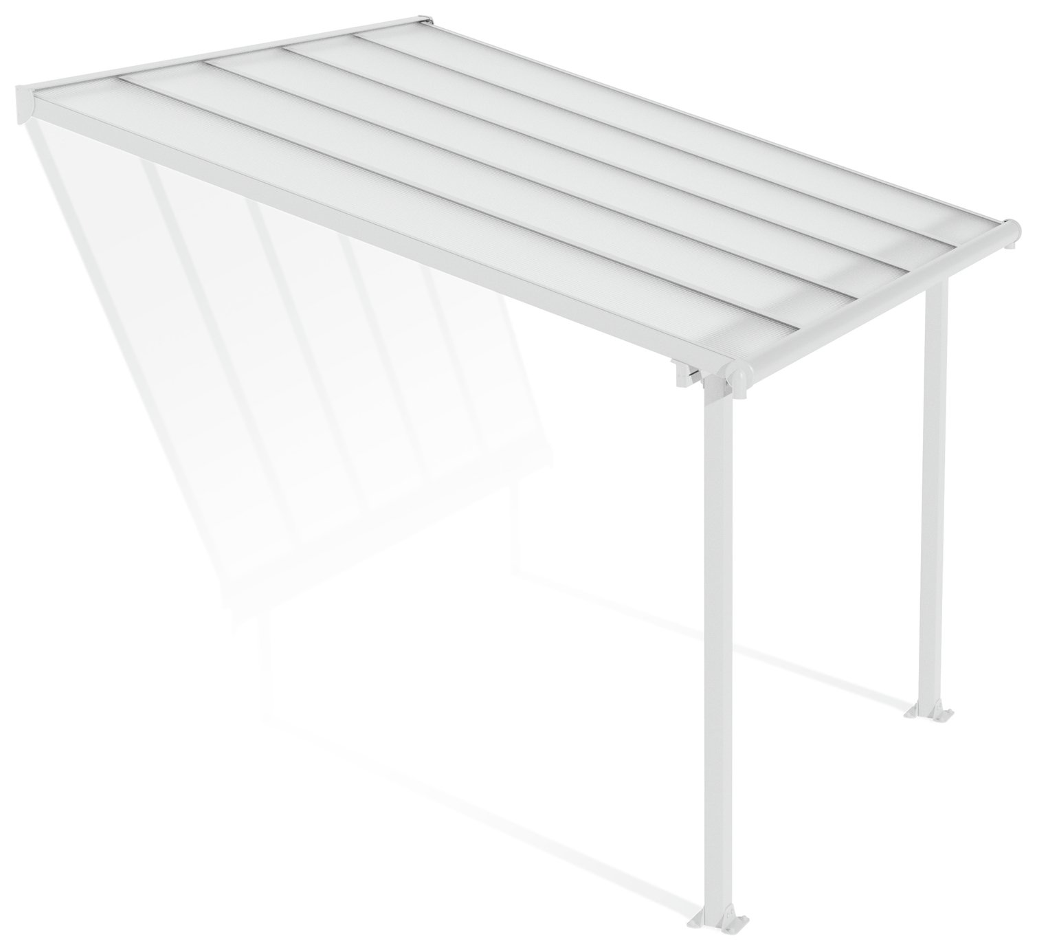 Palram Canopia Olympia 3 x 3.05m Patio Cover - White Clear