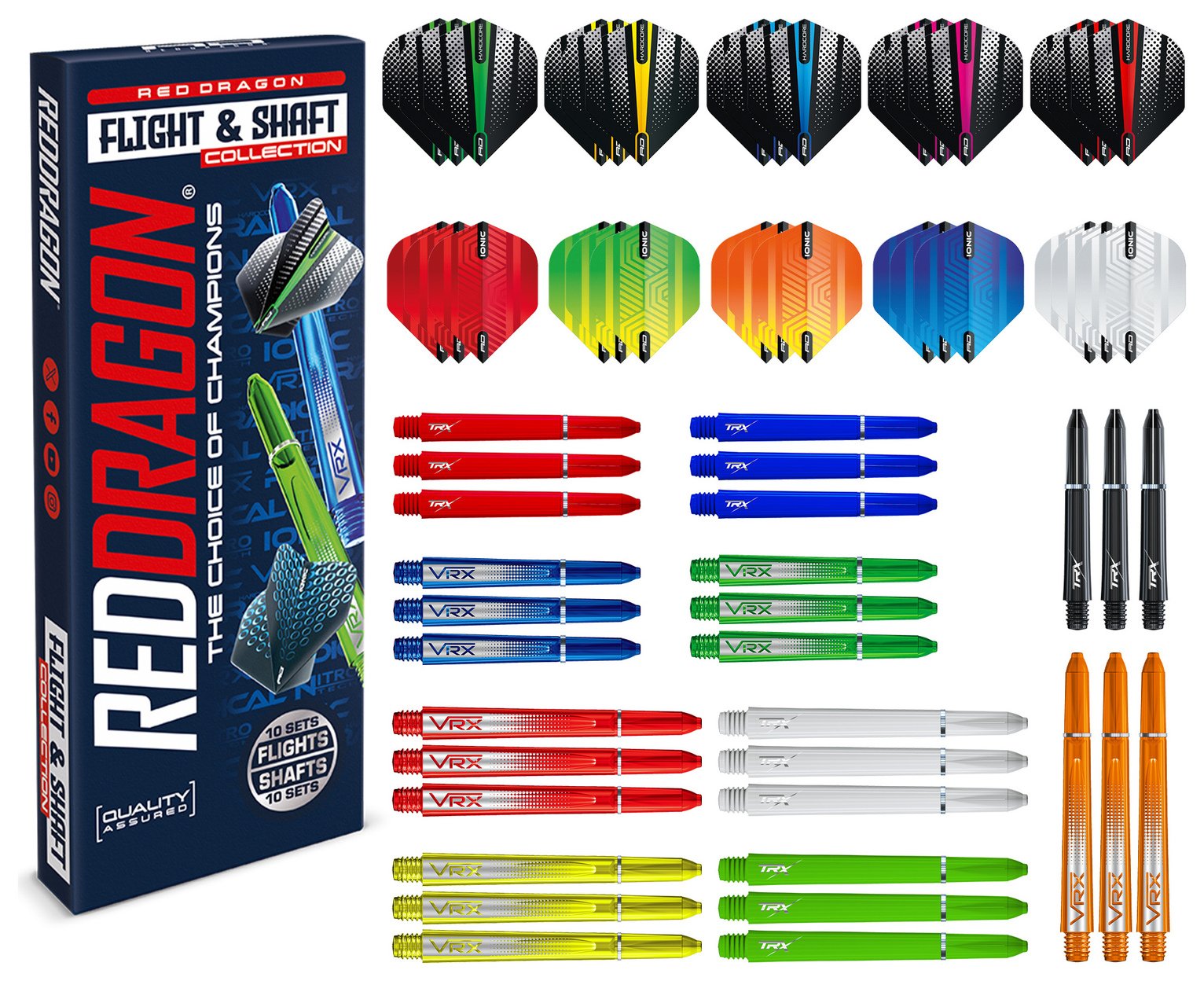 Red Dragon 20pc Flight and Shaft Collection
