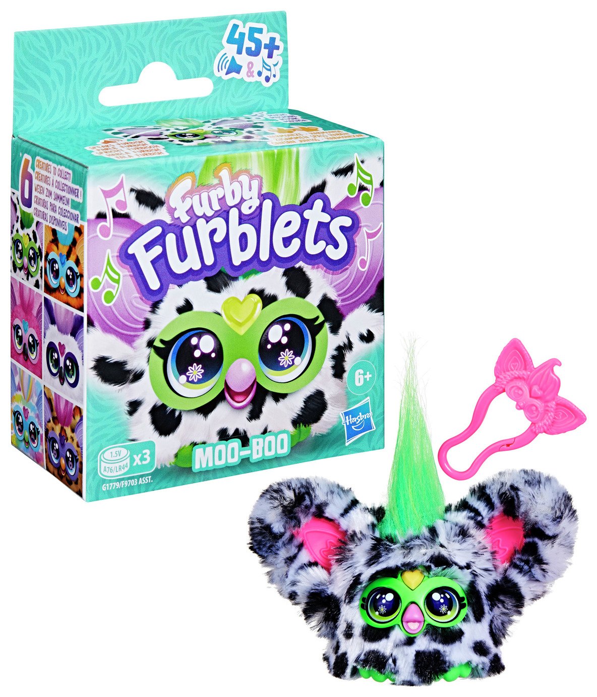 Hasbro Furby Moo Boo Furblet Interactive Plush Toy